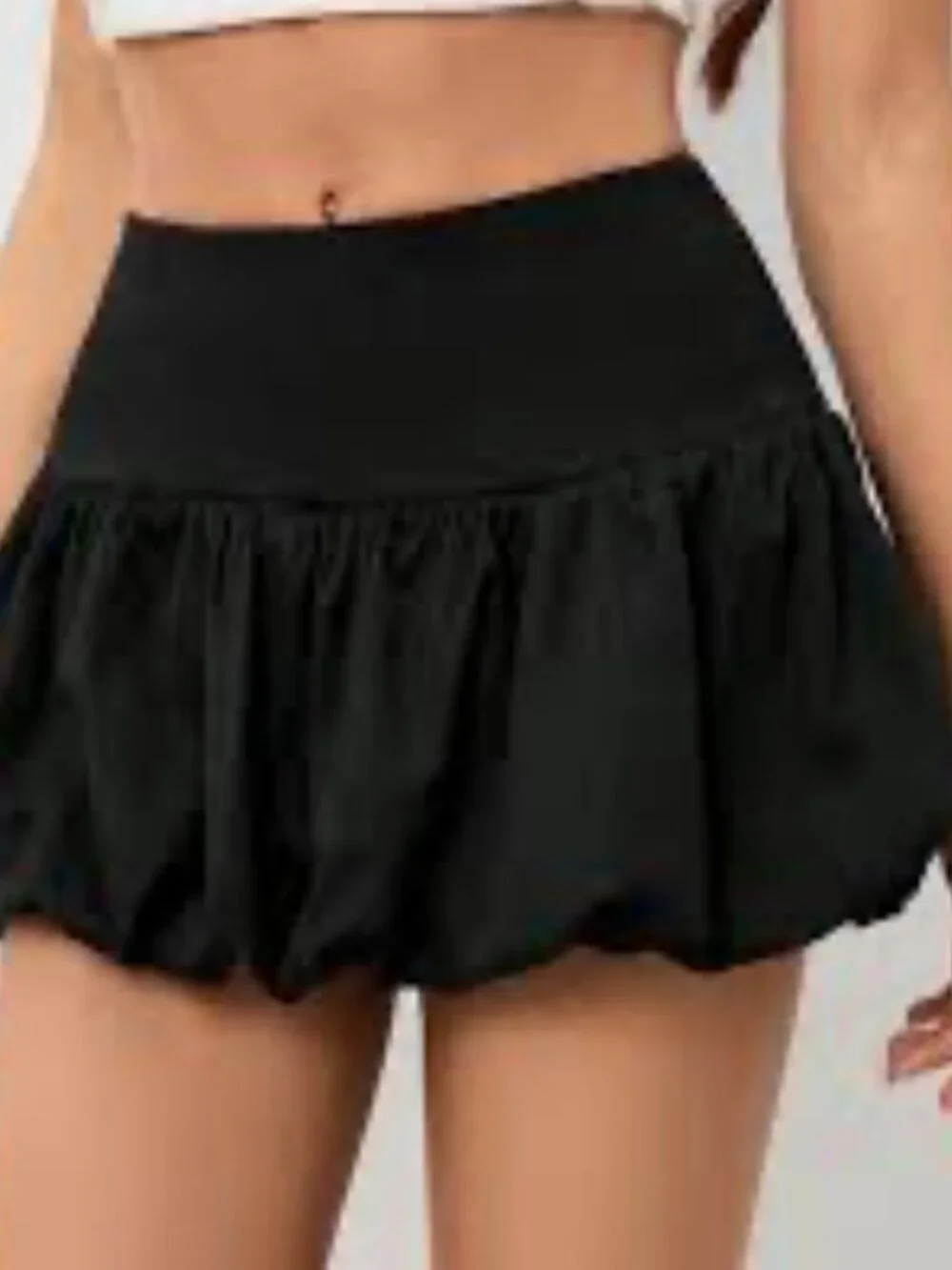 Ruffle mini bubble skirt